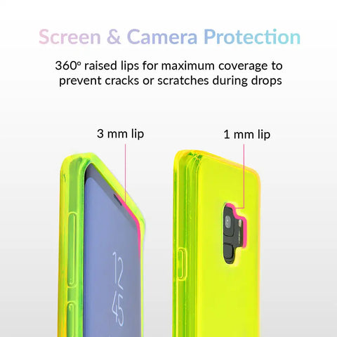 Neon Yellow Clear Samsung Case