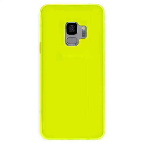 Neon Yellow Clear Samsung Case