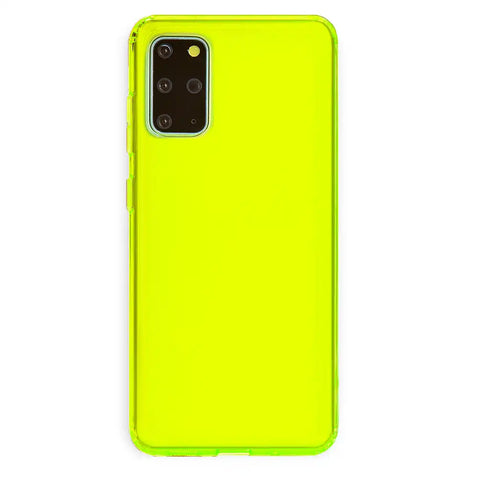 Neon Yellow Clear Samsung Case