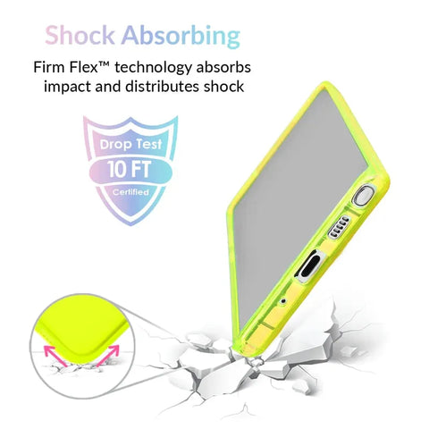 Neon Yellow Clear Samsung Case