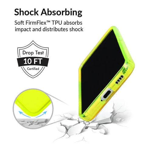 Neon Yellow Clear Samsung Case