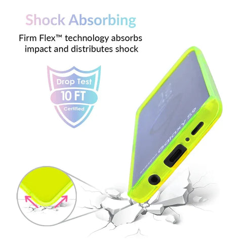 Neon Yellow Clear Samsung Case