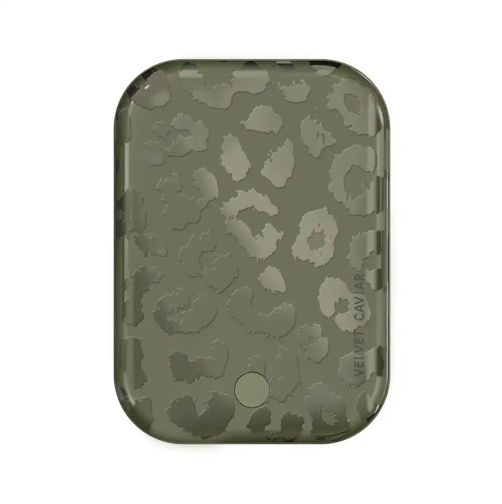 Olive Leopard Portable MagSafe Charger Power Pack