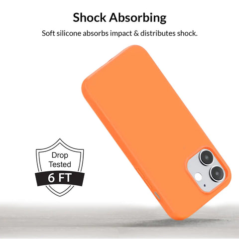 Bright Orange Silicone iPhone Case