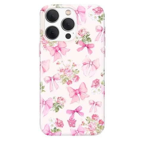 Posie Pink Bow iPhone Case