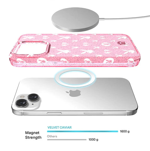 Playboy Pink Bunny Glitter iPhone Case