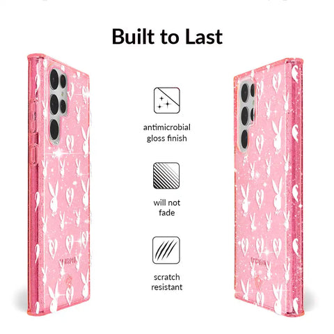 Playboy Pink Bunny Glitter Samsung Case