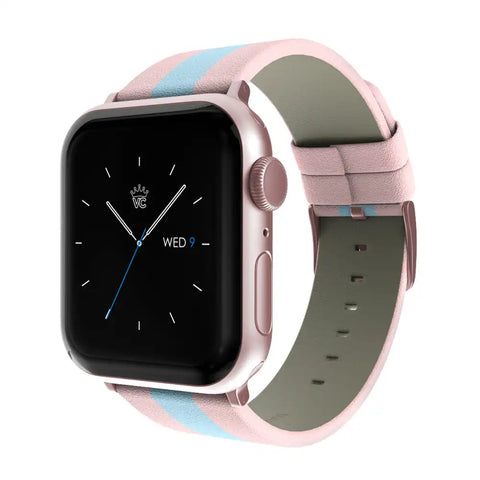 Pink & Blue Stripes Apple Watch Band