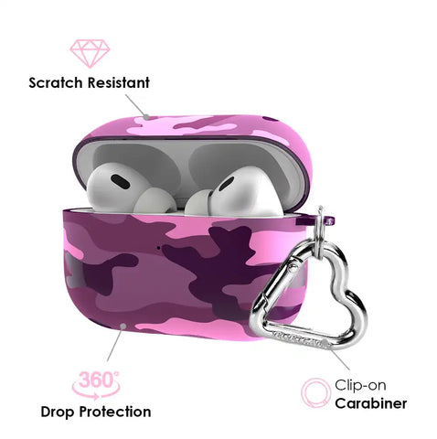 Magenta Camo AirPod Case