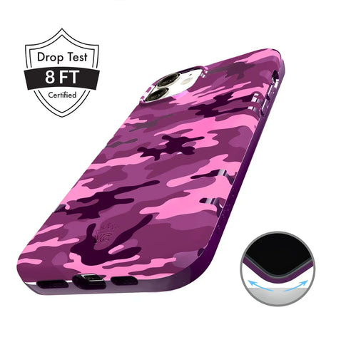Magenta Camo iPhone Case