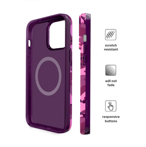 Magenta Camo iPhone Case
