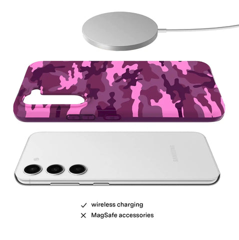 Magenta Camo Samsung Case