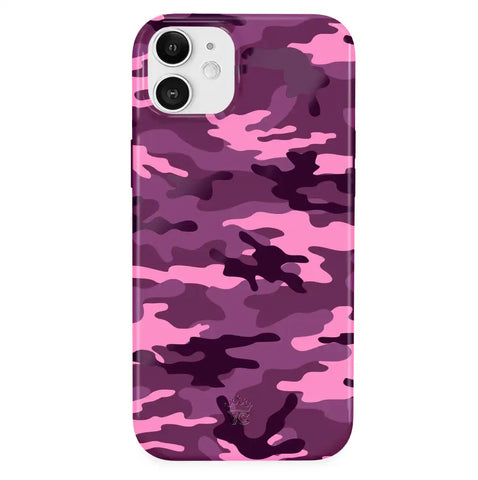 Magenta Camo iPhone Case