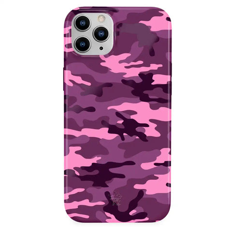 Magenta Camo iPhone Case