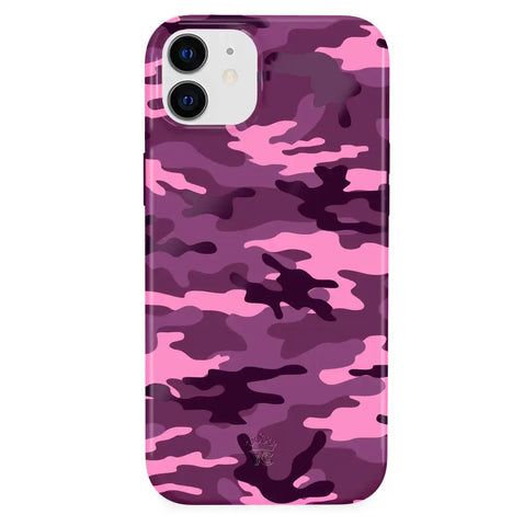 Magenta Camo iPhone Case