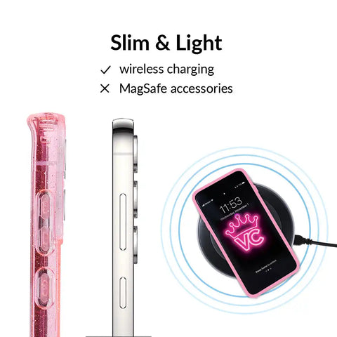 Pink Stardust Glitter Samsung Case