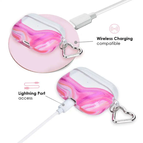 Pink Geode AirPod Case