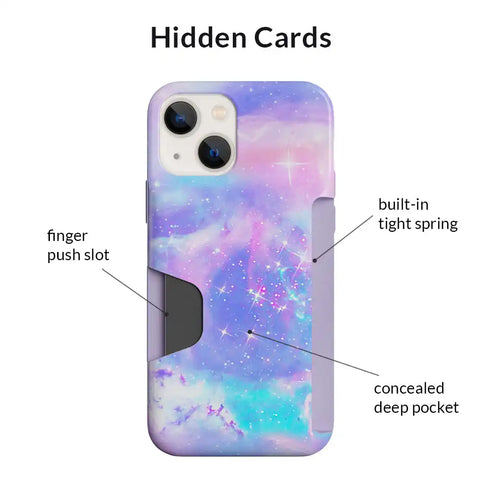 Pastel Galaxy iPhone Wallet Case
