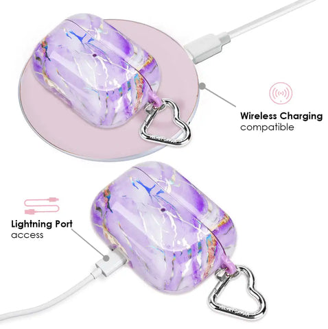 Purple Holo Moonstone AirPod Case