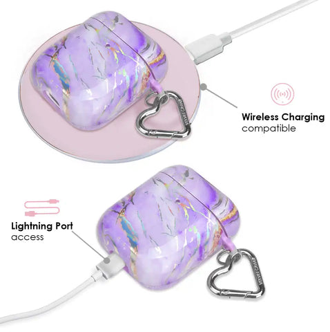 Purple Holo Moonstone AirPod Case