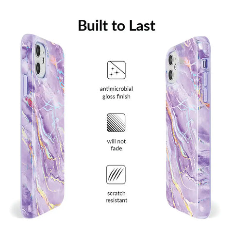 Purple Holo Moonstone iPhone Case