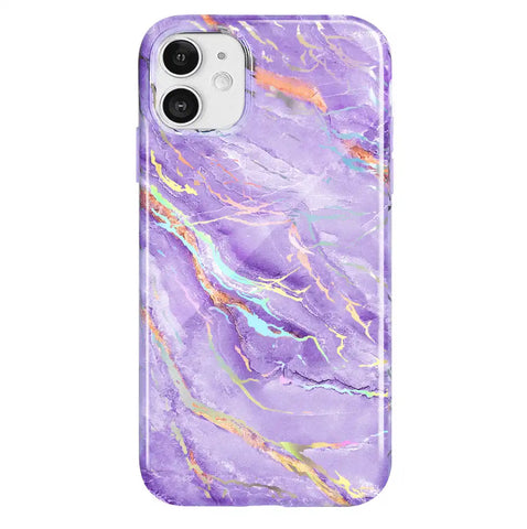 Purple Holo Moonstone iPhone Case
