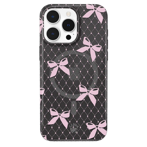 Lacy Pink Bows iPhone Case