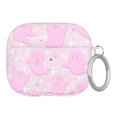Ghosted Pink Glitter AirPod Case