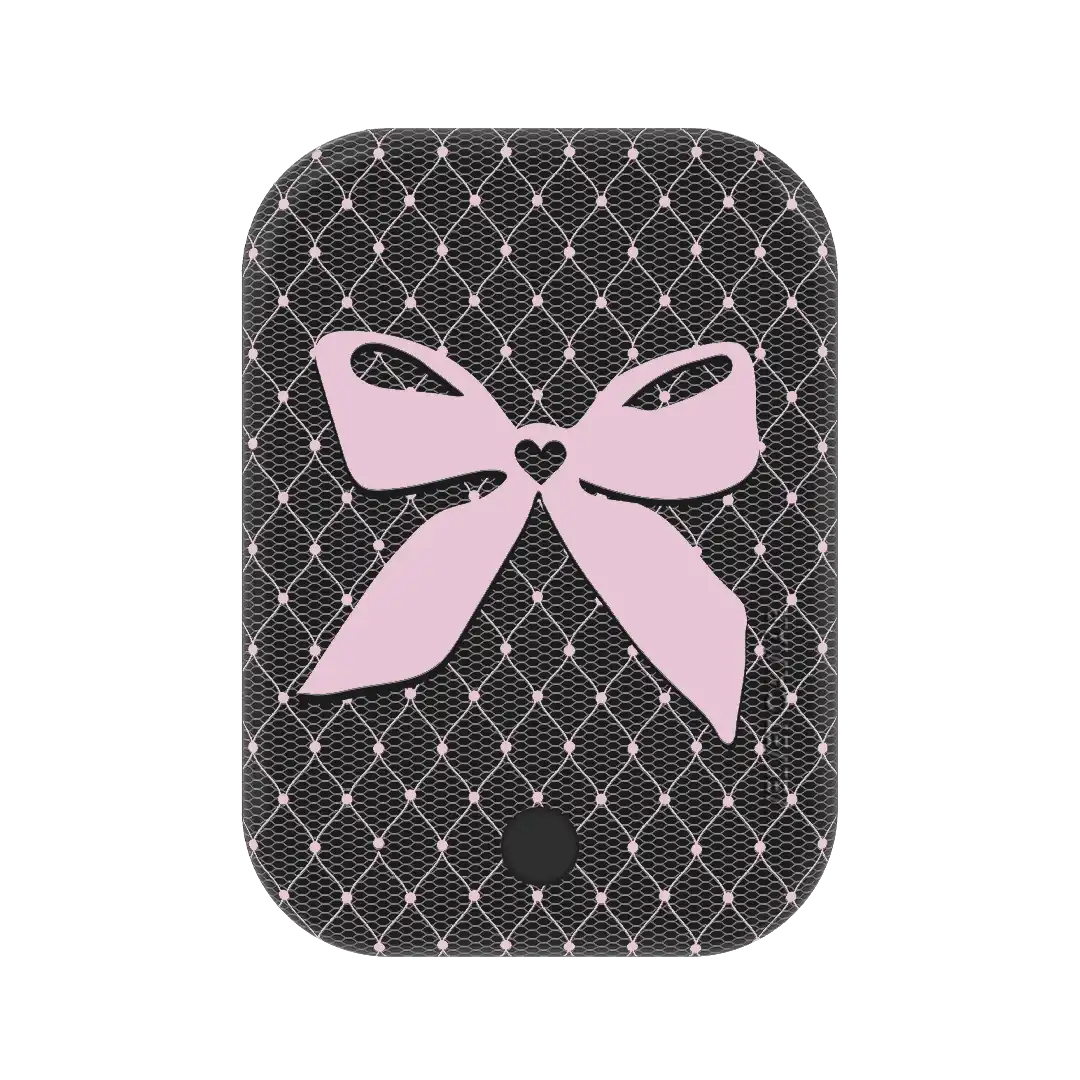 Lacy Pink Bows Portable MagSafe Charger Power Pack