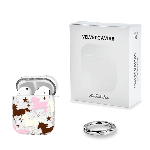 Pink Pony Glitter AirPod Case