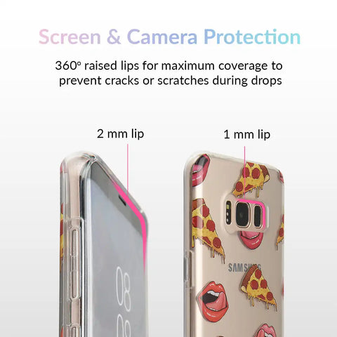 Pizza Lips iPhone Case by Kendall Vertes