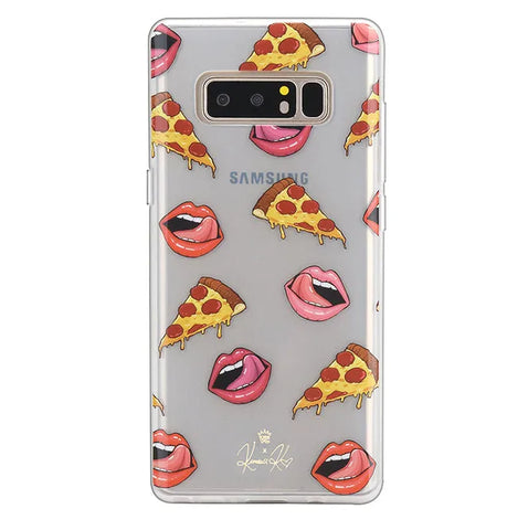 Pizza Lips iPhone Case by Kendall Vertes