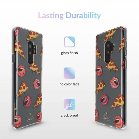 Pizza Lips iPhone Case by Kendall Vertes