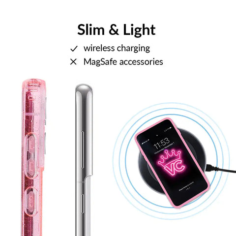 Pink Stardust Glitter Samsung Case