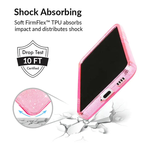 Pink Stardust Glitter Samsung Case