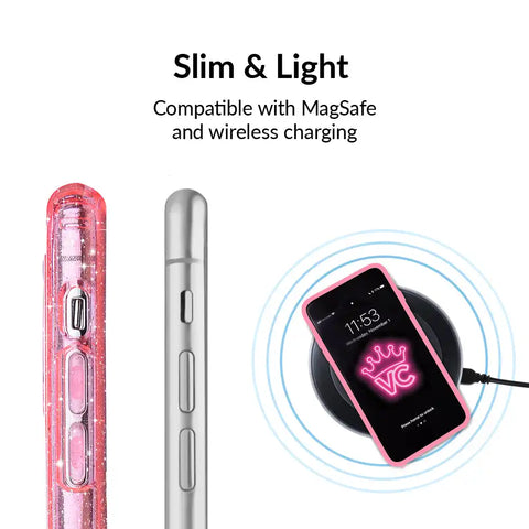 Pink Stardust Glitter iPhone Case