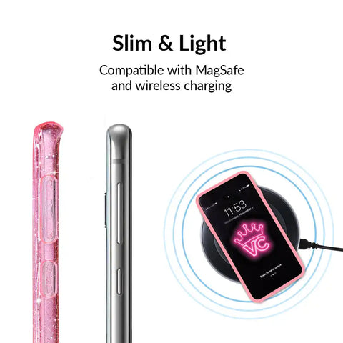 Pink Stardust Glitter Samsung Case