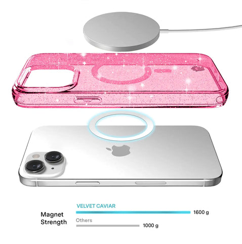 Pink Stardust Glitter iPhone Case