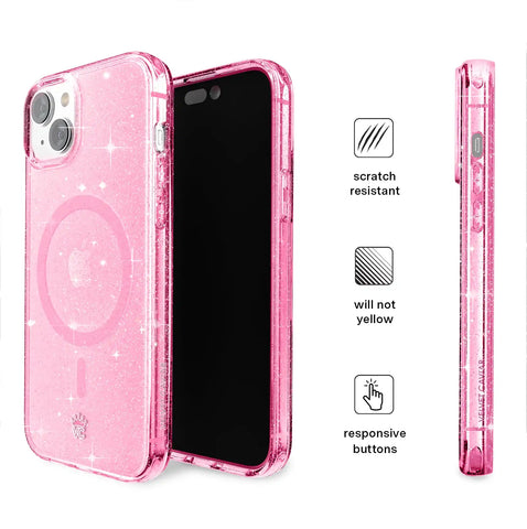 Pink Stardust Glitter iPhone Case