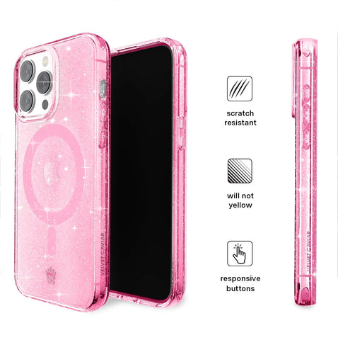 Pink Stardust Glitter iPhone Case