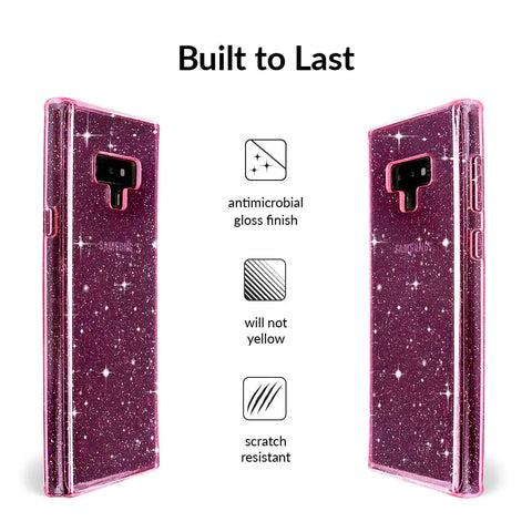 Pink Stardust Glitter Samsung Case