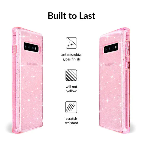 Pink Stardust Glitter Samsung Case