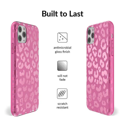 Pink Ruby Leopard iPhone Case