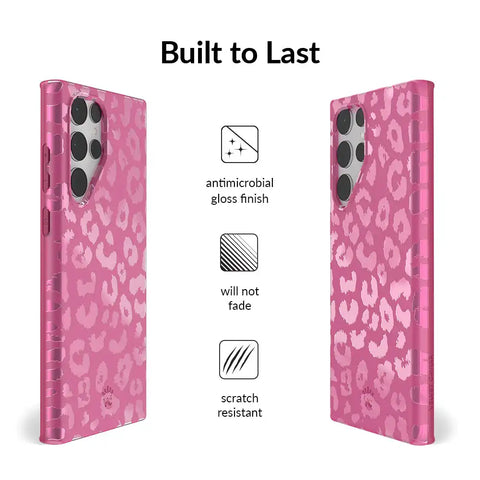Pink Ruby Leopard Samsung Case