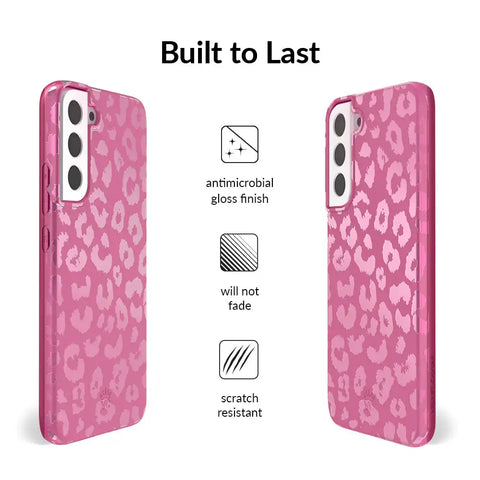 Pink Ruby Leopard Samsung Case