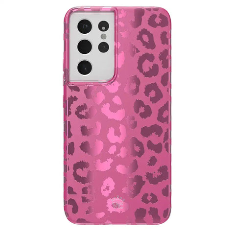 Pink Ruby Leopard Samsung Case