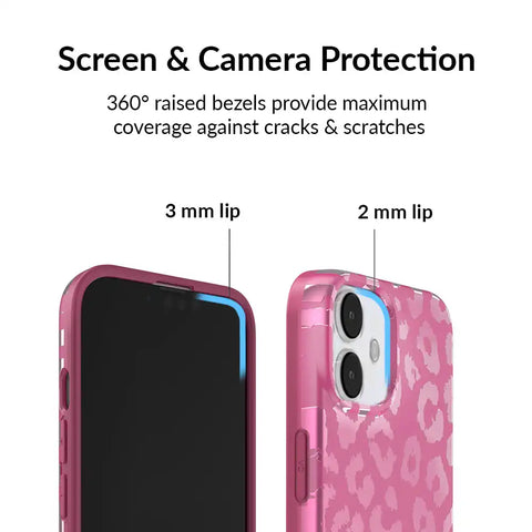 Pink Ruby Leopard iPhone Case