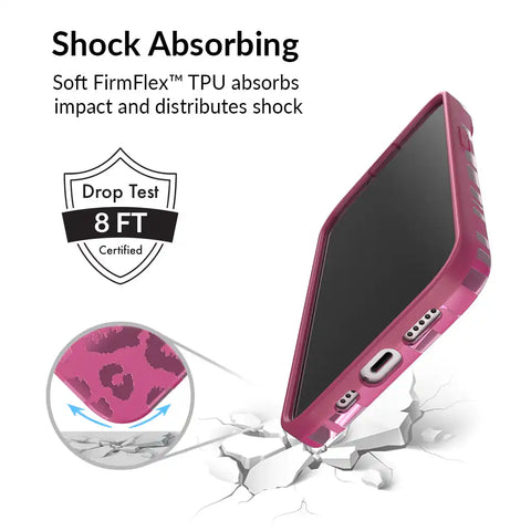 Pink Ruby Leopard iPhone Case