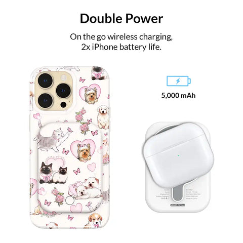 Puppies & Kittens Portable MagSafe Charger Power Pack