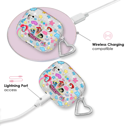The Powerpuff Girls Girl Power Glitter AirPod Case